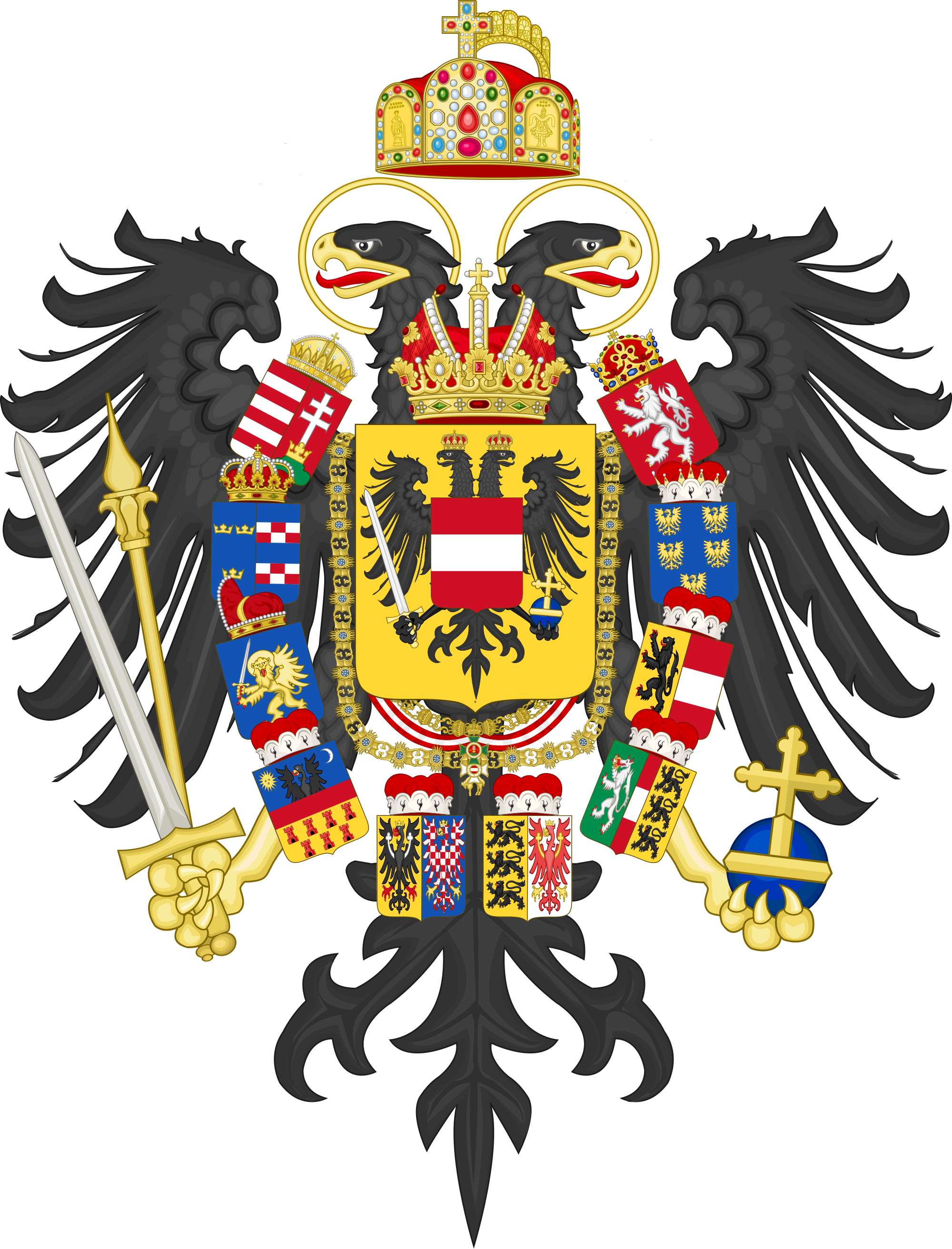 Francis Ii, Holy Roman Emperor - Francis Ii Holy Roman Emperor Coat Of Arms (2000x2624)