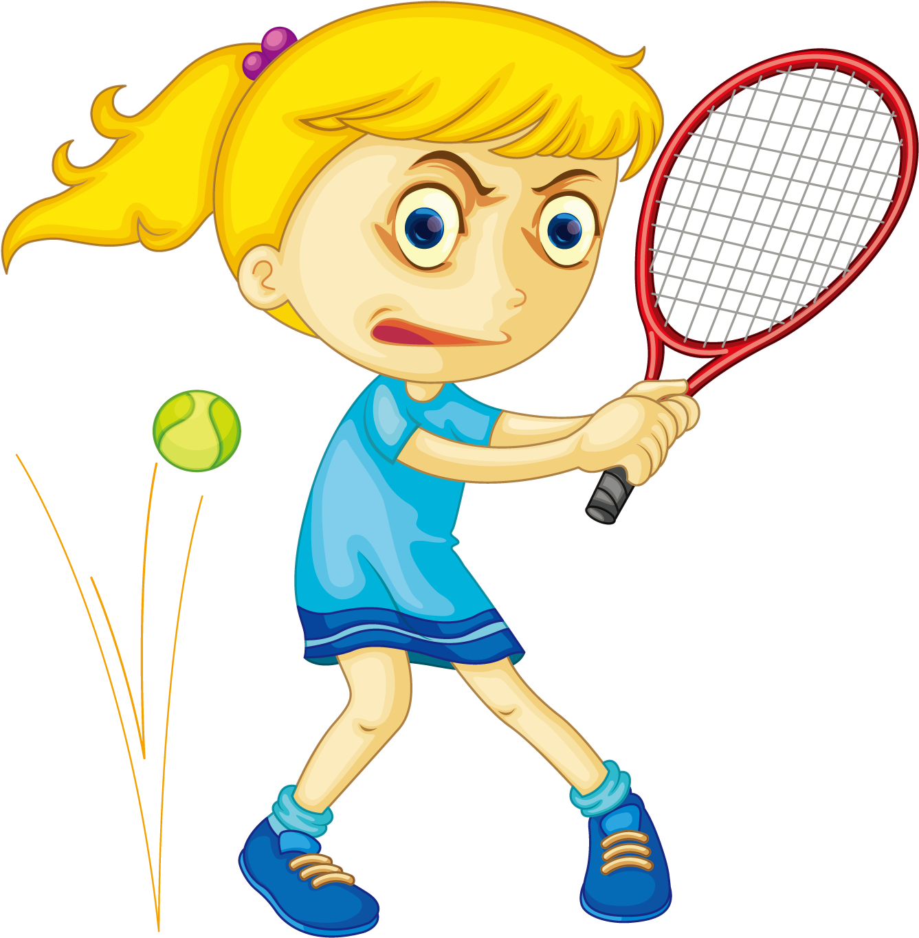 Tennis Girl Drawing - Клипарт Пнг Теннис (1500x1500)