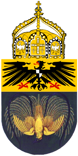 Proposed Coat Of Arms New Guinea 1914, Sent To Emperor - Coat Of Arms In Cameroon (250x500)