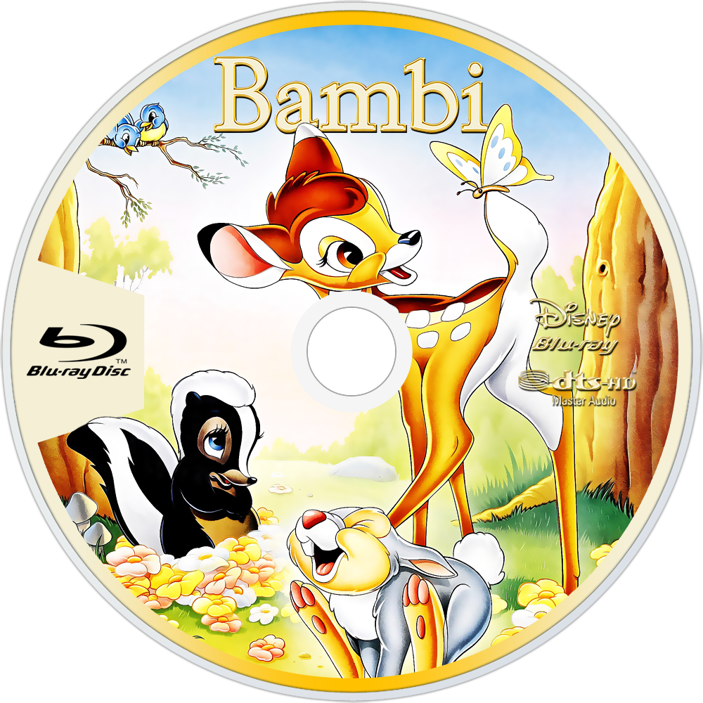 Bambi Bluray Disc Image - Bambi (1000x1000)