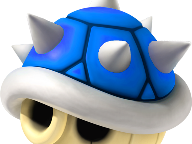 Nintendo Clipart Shell - Mario Kart Wii Blue Shell (640x480)