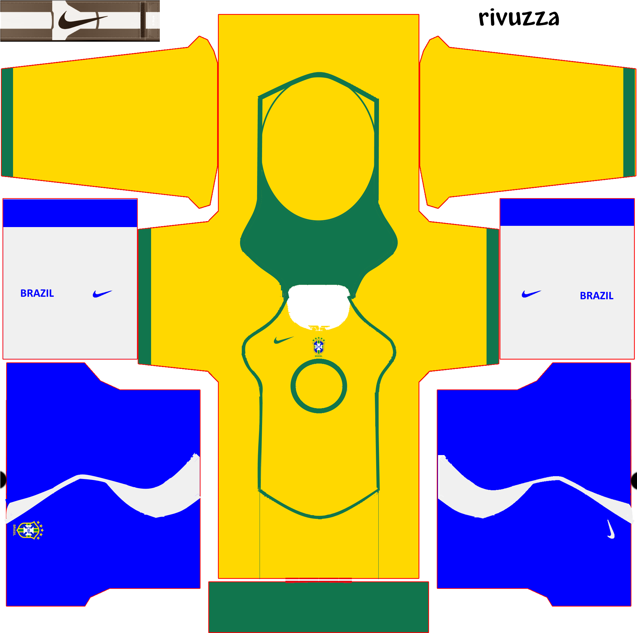 Preview Brazil Kits1 Preview Brazil Kits2 - Dream League Soccer Kits Classic (2048x2048)