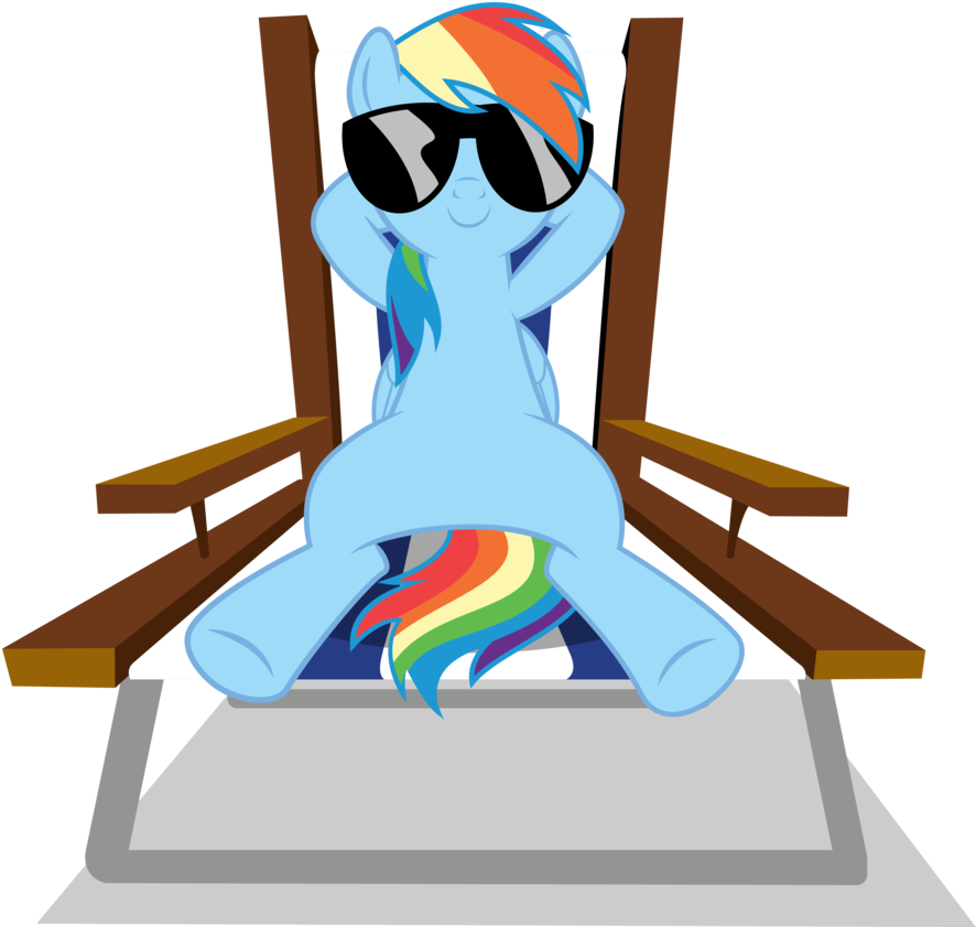 Rainbow Dash Chillaxing By Twls7551 - Rainbow Dash (909x879)