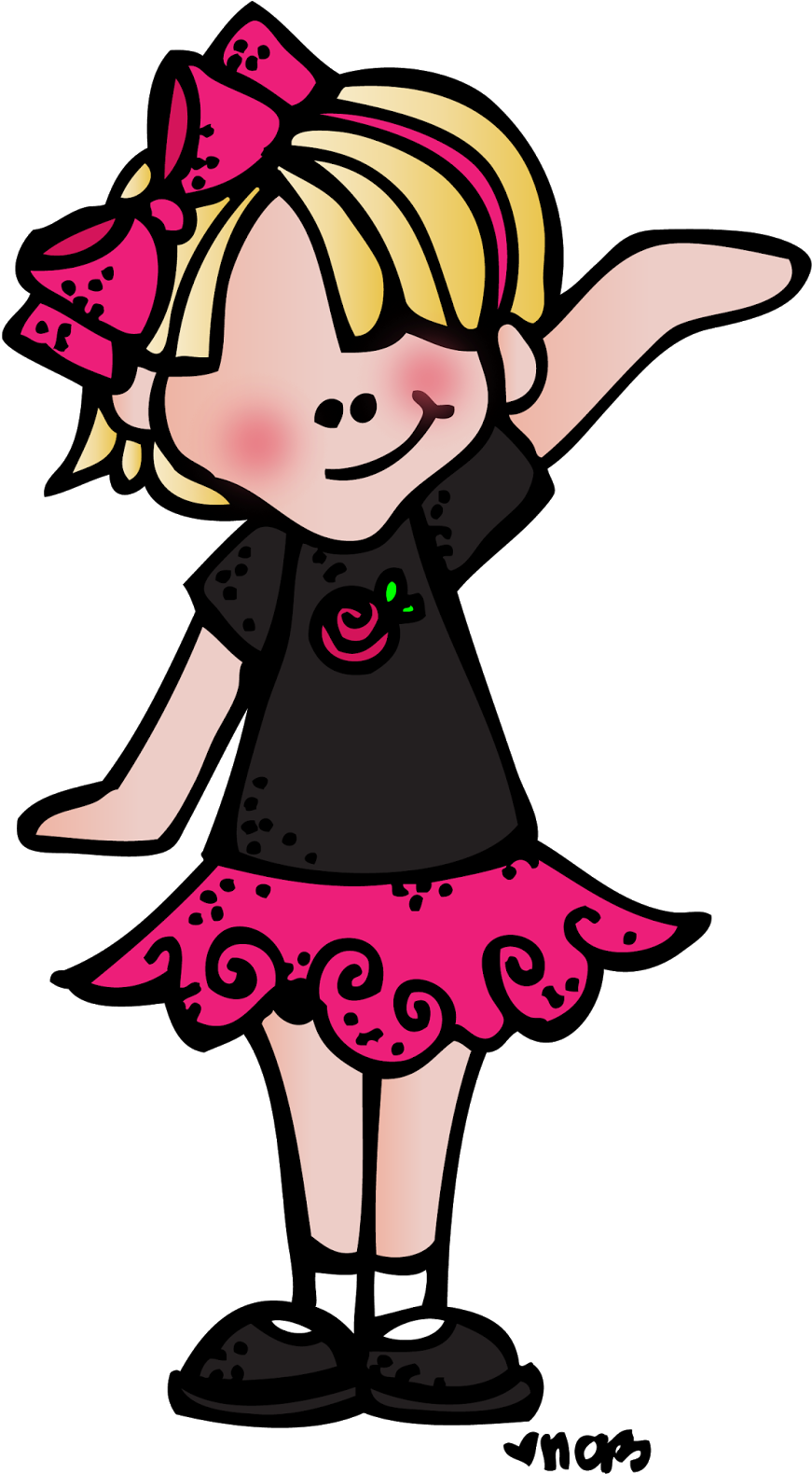 Goldilocks Clipart - Clipart Library - Melonheadz Clipart Dance (870x1600)