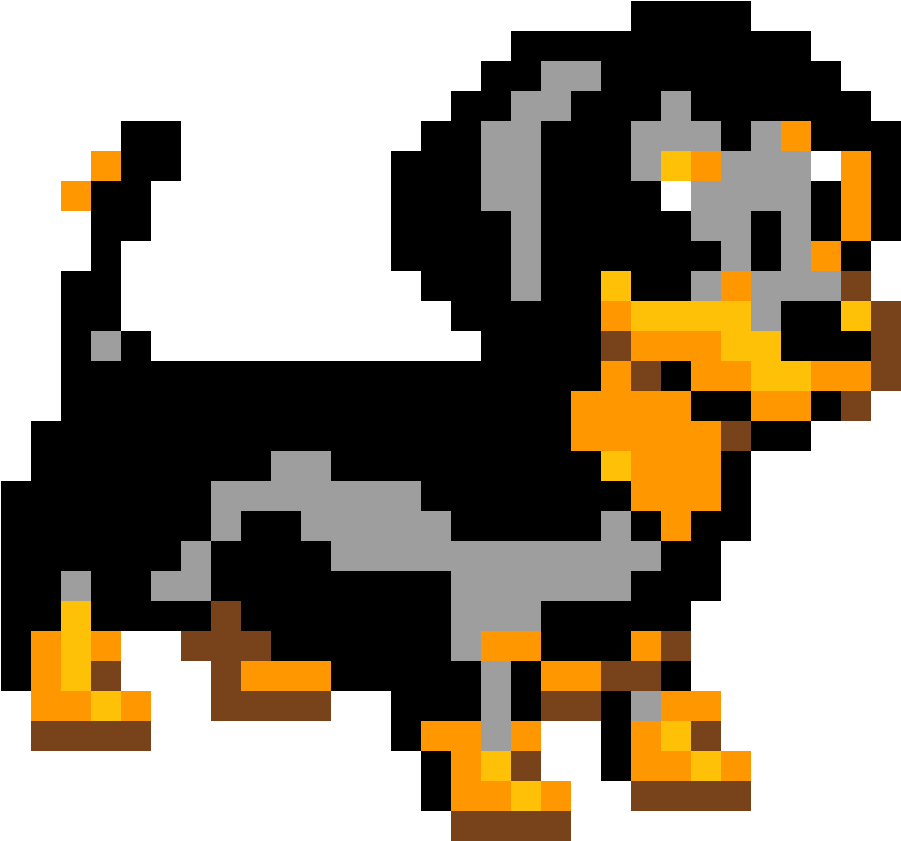 The Wiener Doggy By Sparkyiscool27 - Dachshund Perler Beads (1200x1200)