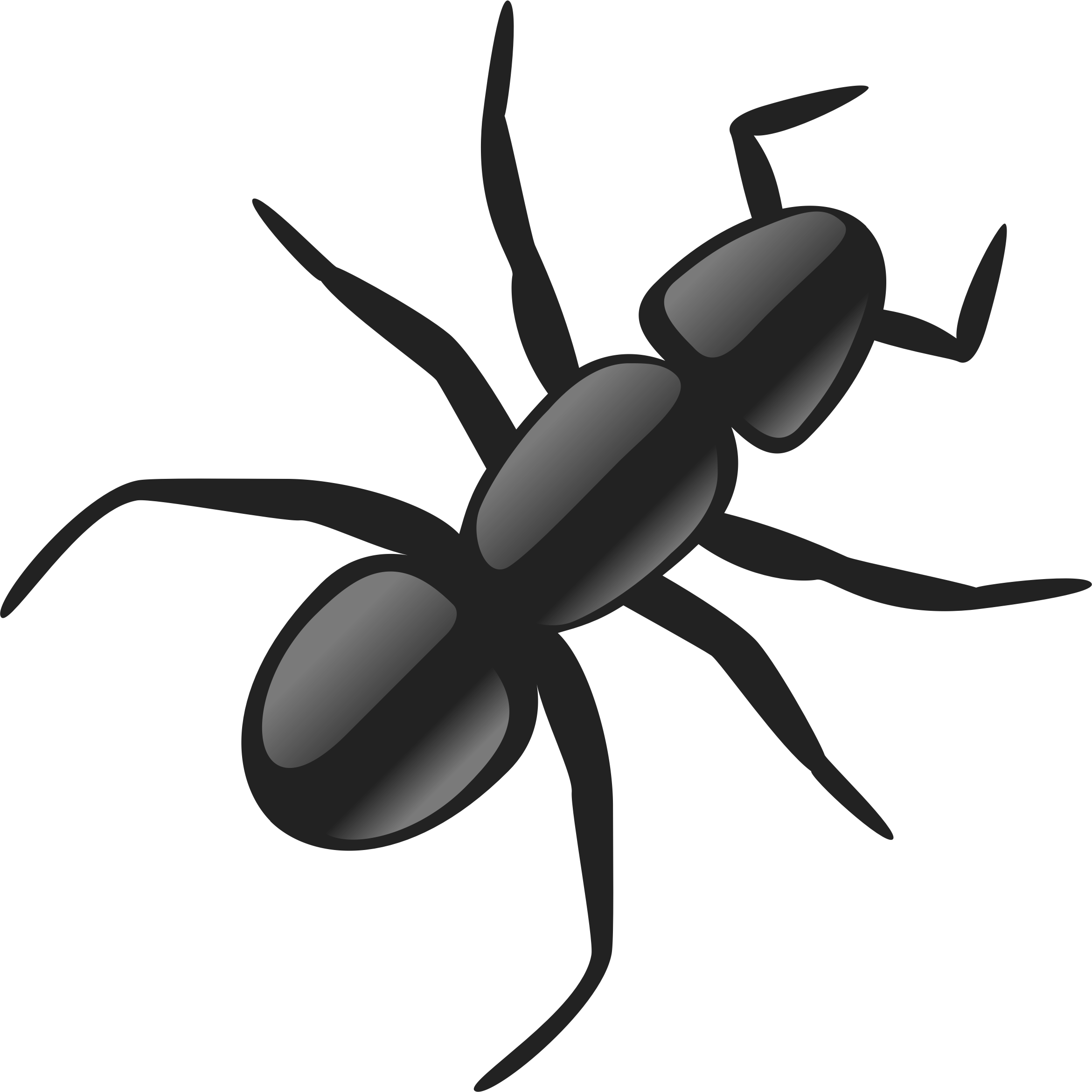 Insect Clipart Spider - Ant Clip Art (2341x2342)
