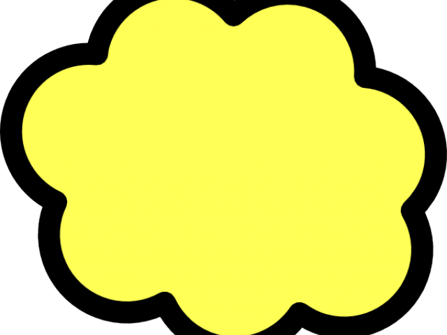 Red Cloud Clipart Yellow - Internet (640x480)