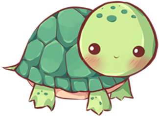 Sea Turtle Clipart Kawaii - Turtle Kawaii (352x352)