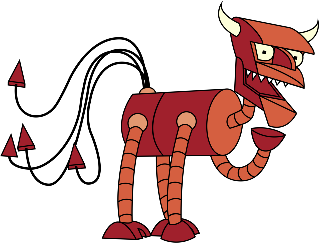 Ddhyuugaman, Futurama, Ponified, Robot Devil, Safe - Cartoon (1273x1024)