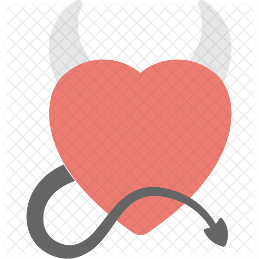 Devil Heart Icon - Devil Heart Love Tattoo Trasparent Png (512x512)