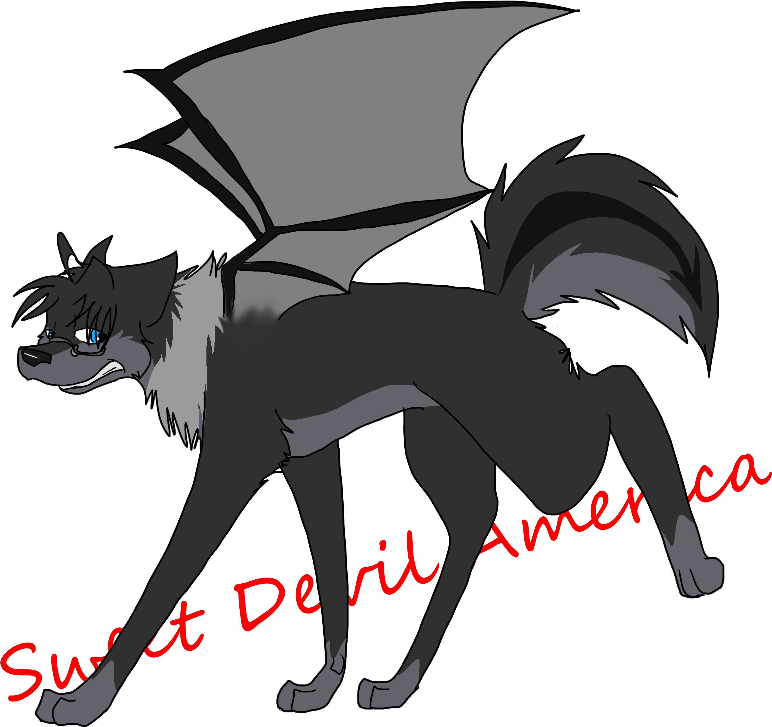 Sweet Devil America By Borderlin-e - Cartoon (3600x2770)