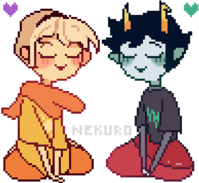 Them Girls,,,,, Been Doing Pixels This Week~ - Kraken Of The Sea Earthbound (500x370)