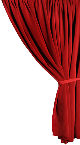 Curtains Png - Theater Curtains (275x500)
