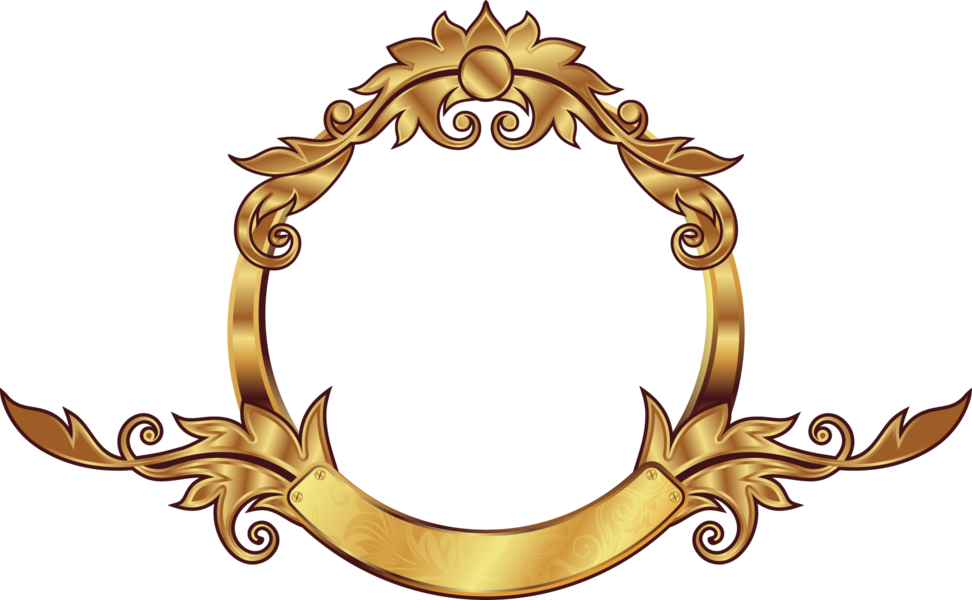 Top Images For Royal Gold Crown Transparent On Picsunday - Frame With Banner Png (972x600)