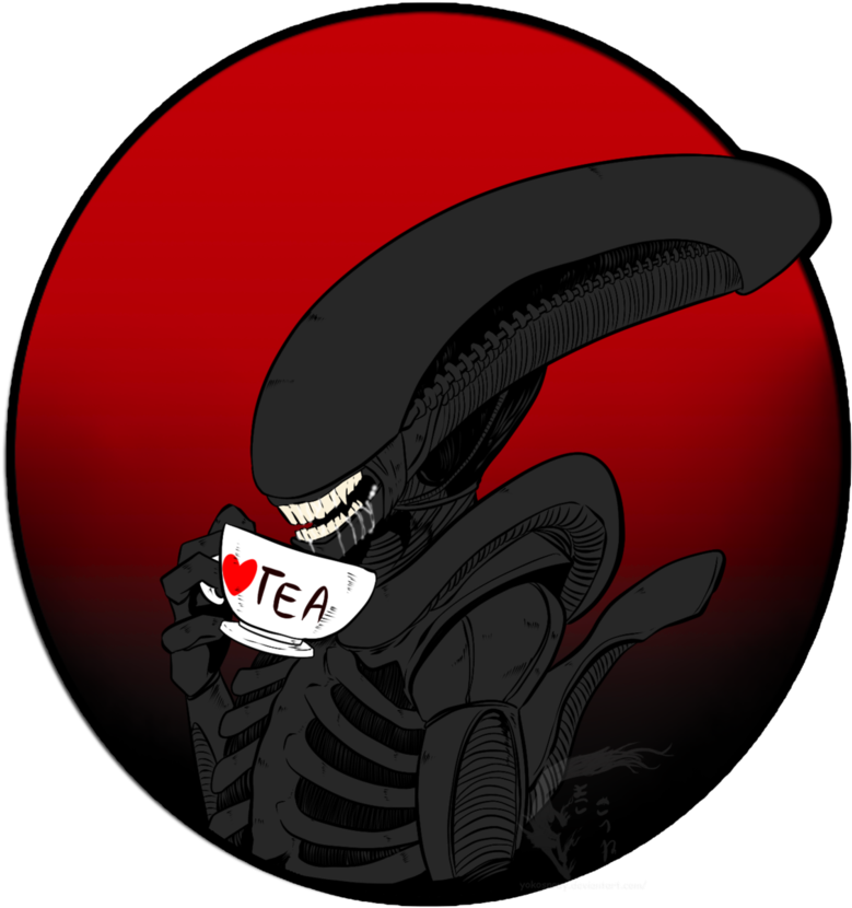 Xenomorph Tea By Yokosnowy - Clip Art (884x904)
