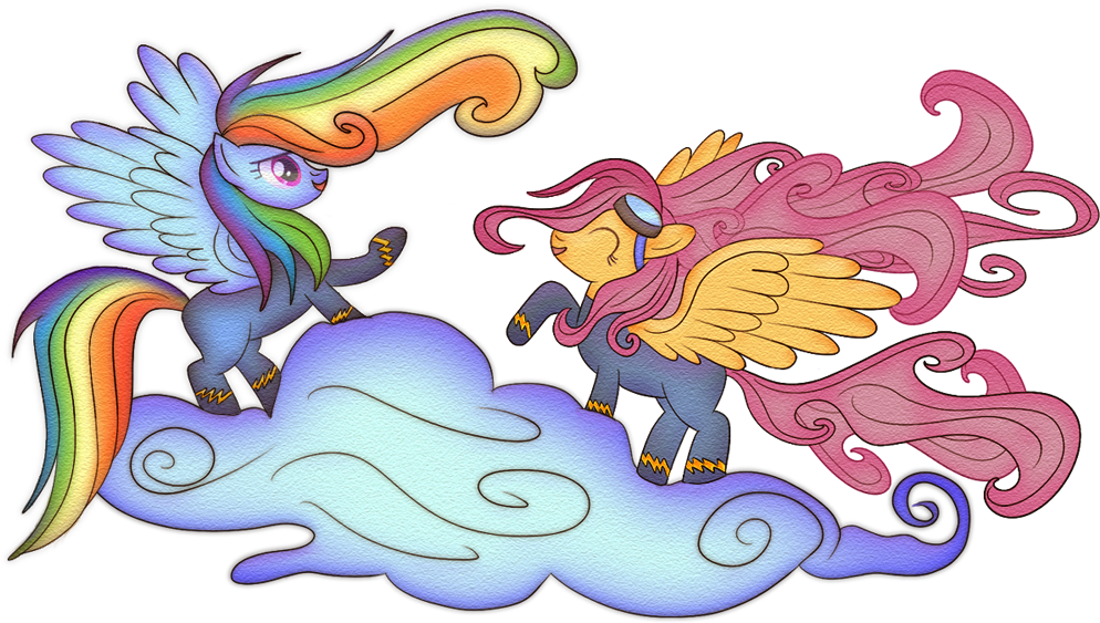 Scootaloo Becomes A Member Of The Wonderbolts By Macalaniaa - Cartoon (1200x600)