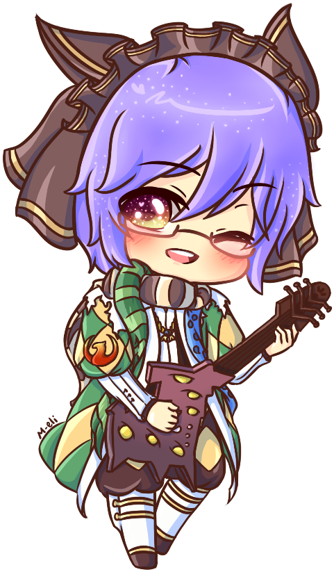 Xero's Gift By Blueroselol - Cartoon (500x850)