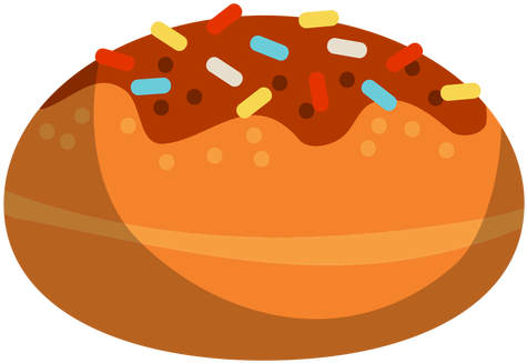 Chocolate Glazed Donut Transparent Png - Doughnut (512x512)