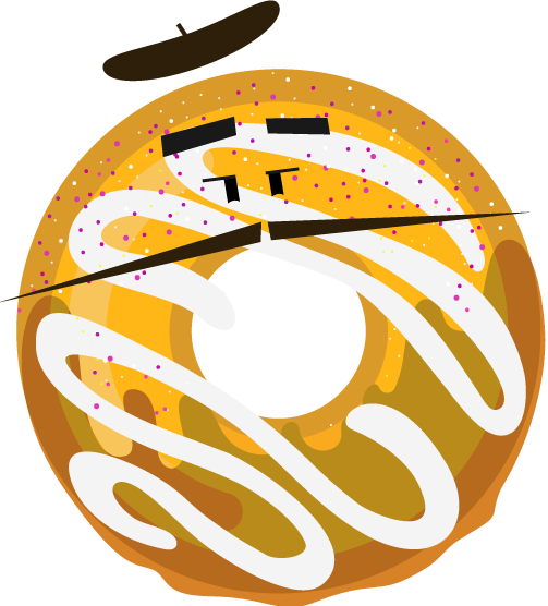 Pardon My French Toast - Circle (503x556)