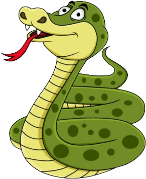 « - Cartoon Image Of Snake (415x387)