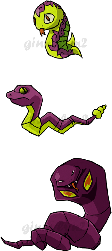 Pokemon Snakes Wws By The19thginny - Pokemon Snakes (434x900)