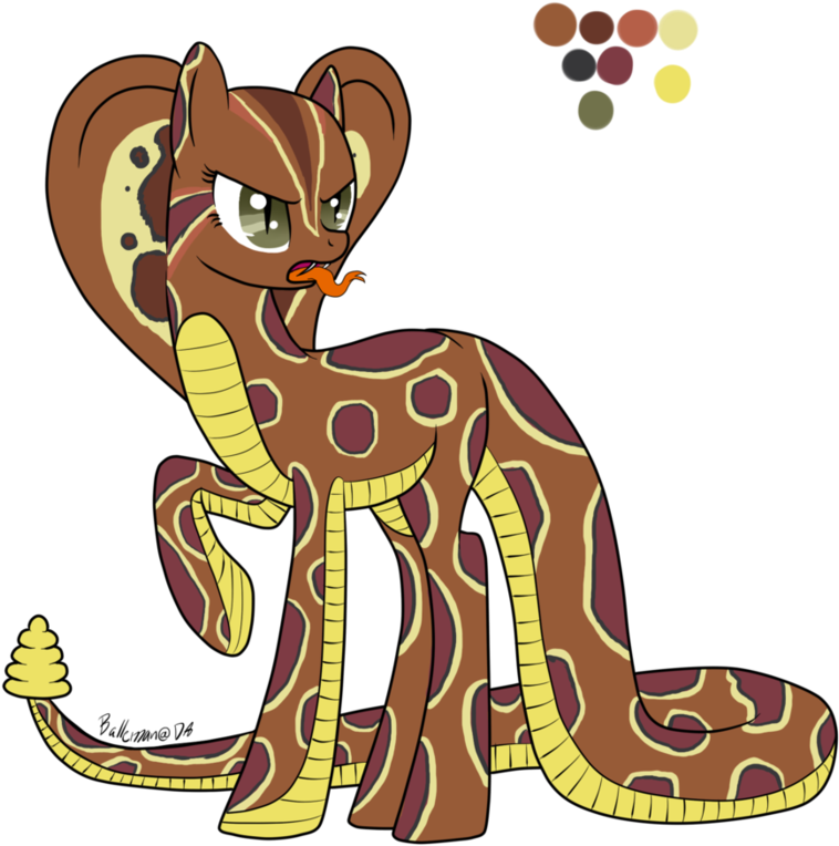 Snake Hybrid Naja Vector By Dreamyartcosplay - Horse (894x894)