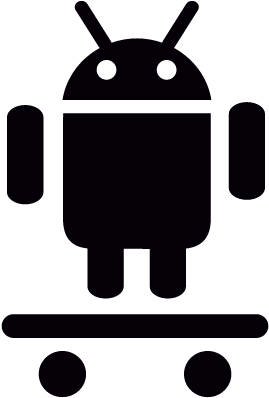 Android On Skateboard Vector - Android Skate Icon (400x400)