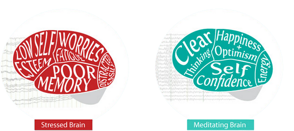 Stressed Meditating Brain - Your Brain On Meditation (603x274)