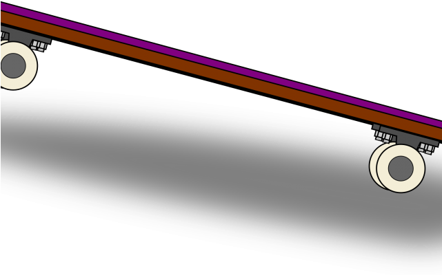 Skateboard Clipart - Longboard (640x480)