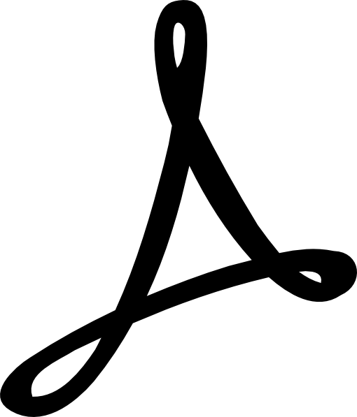 Adobe Logo Clip Art At Clker - Pdf Icon (1092x1280)