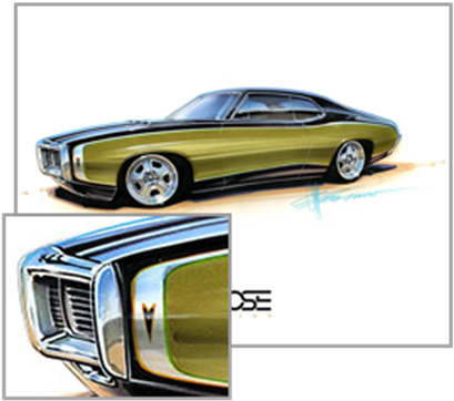 Eye Of The Tiger Print - Chip Foose (430x494)