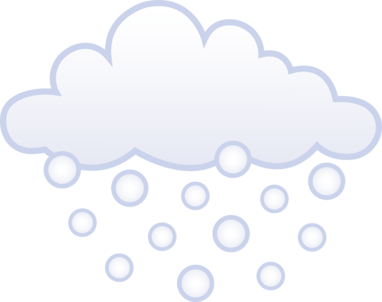 Snowfall Clipart - Light (550x434)