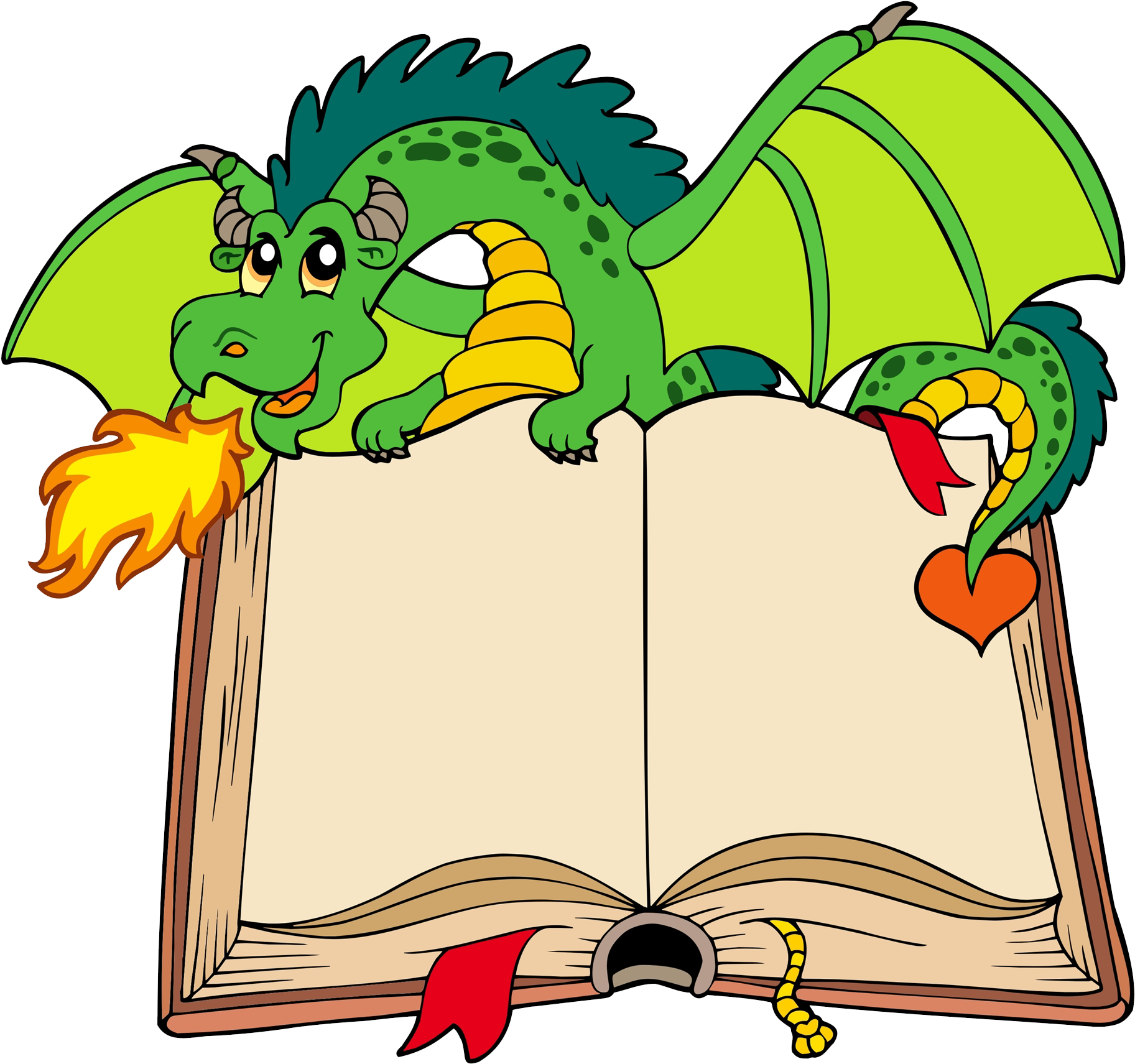 Cartoon Dragon Clip Art - Did All The Dragons Go? (1945x1797)