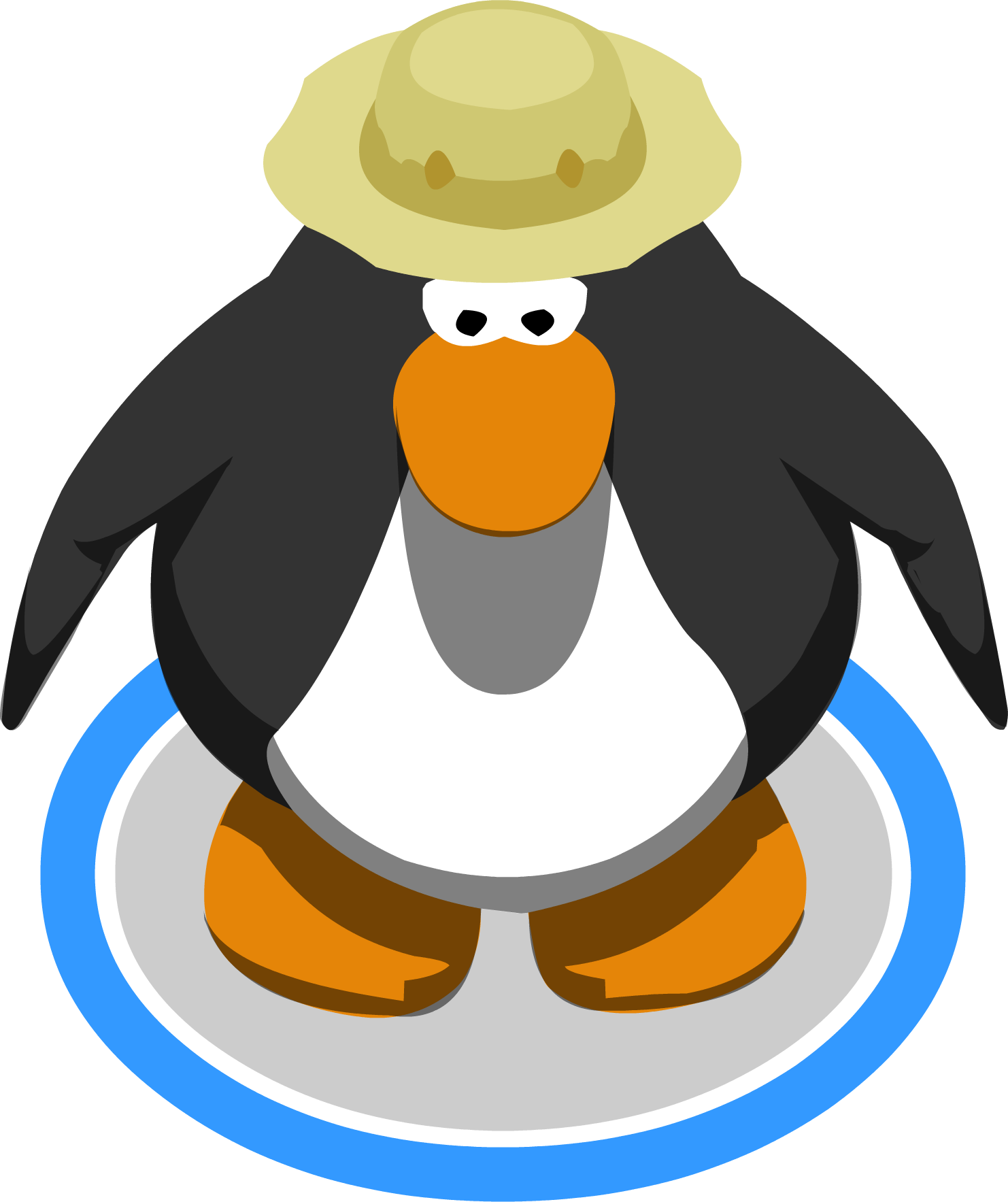 Fishing Hat 3 - Club Penguin 10th Anniversary Hat (1482x1767)