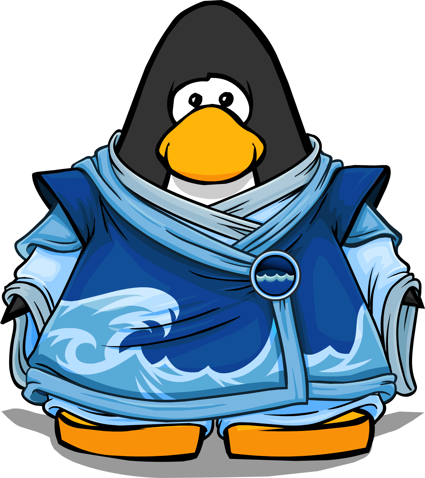 Waterfall Coat Pc - Club Penguin (1380x1554)