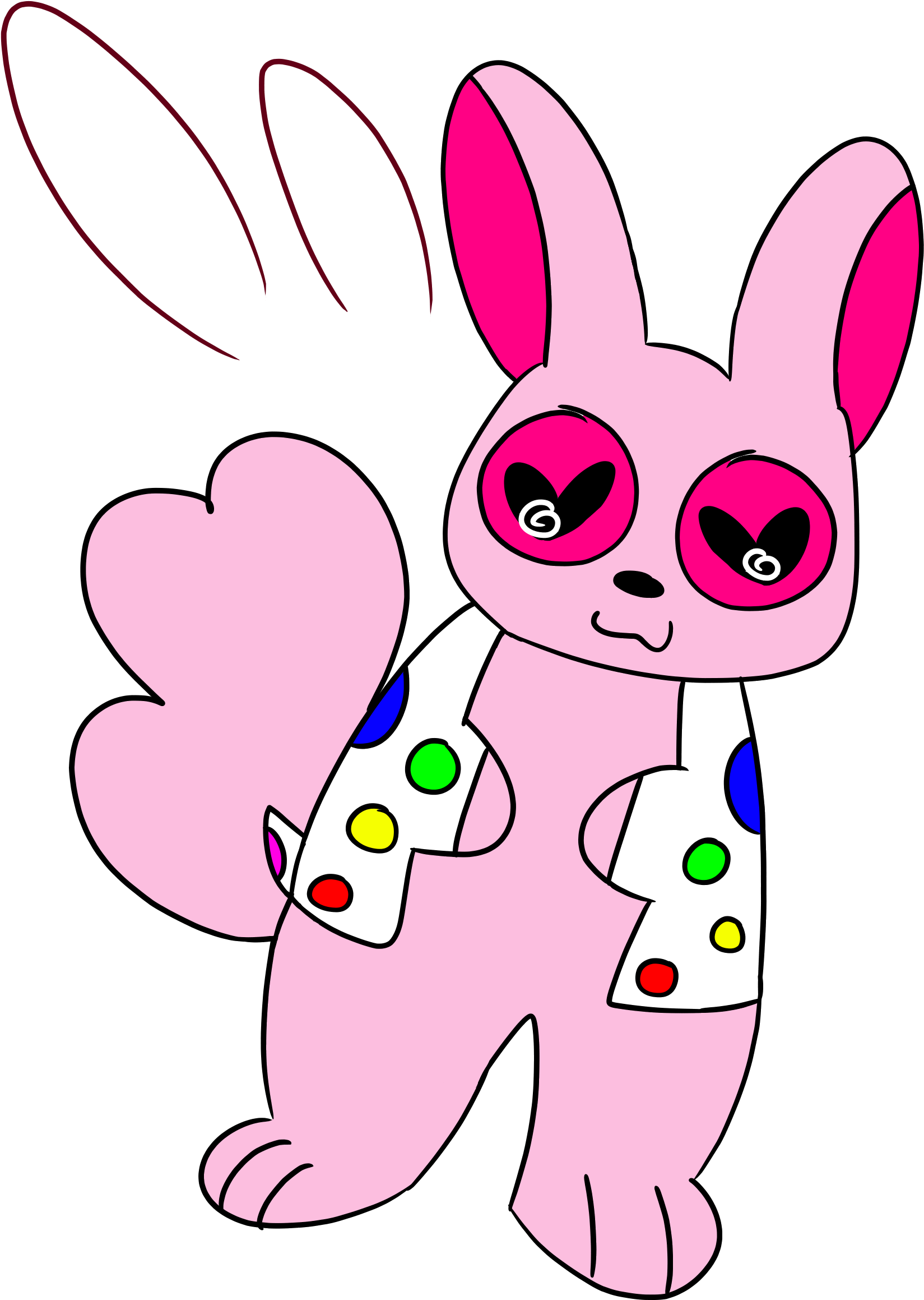 Easter Bunny Art Nose Clip Art - Cartoon (1738x2360)