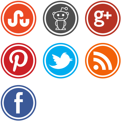 New Social Media Icons - Social Media Icons Pack Png (552x444)