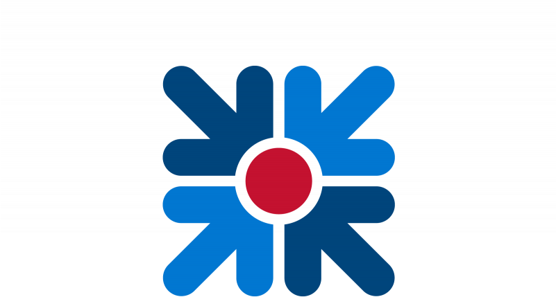 Single Point Of Contact Icon - 4 Blue Arrows Logo (800x533)