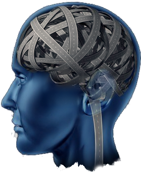 Brain Highway - Depression Brain And Neurotransmitters (386x400)