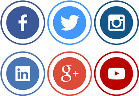 We Are On Social - Social Media Icons Free Download (447x333)