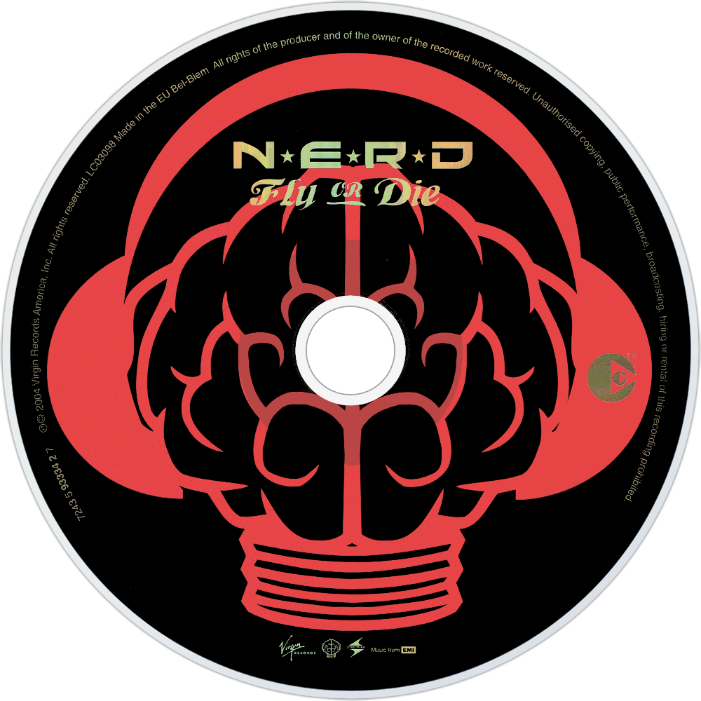 Fly Or Die Brain Logo Cd Disk - Greatest Hits - (import Cd) (1000x1000)