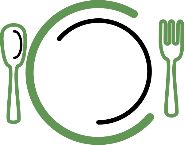 Vector Sendok Piring (600x474)