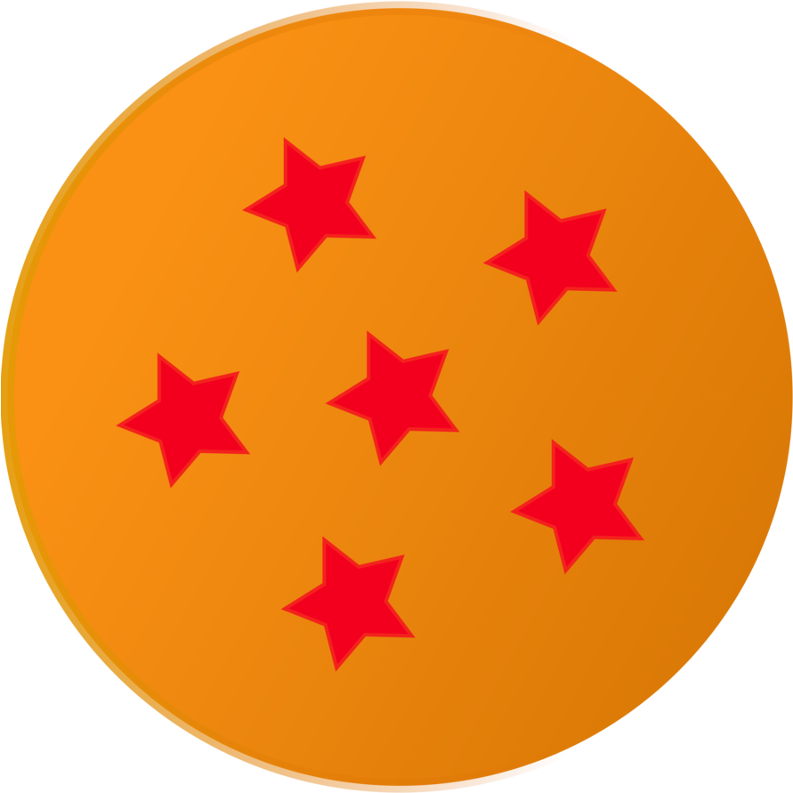 Vector The 6 Star Dragon Ball By Cosmic Dash On Deviantart - Circle (897x890)
