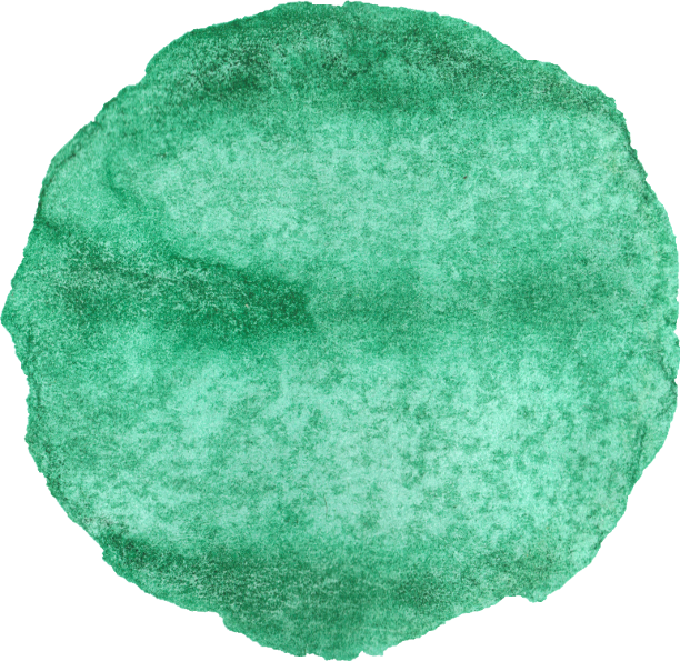 Free Download - Dark Green Watercolor Png (612x595)
