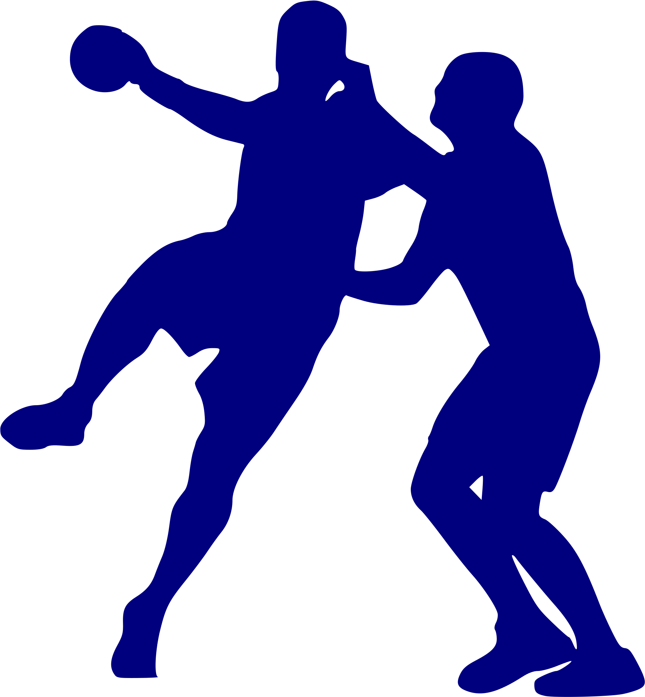 Handball Sport Goal Ball Game - Handball Silhouette (2243x2400)