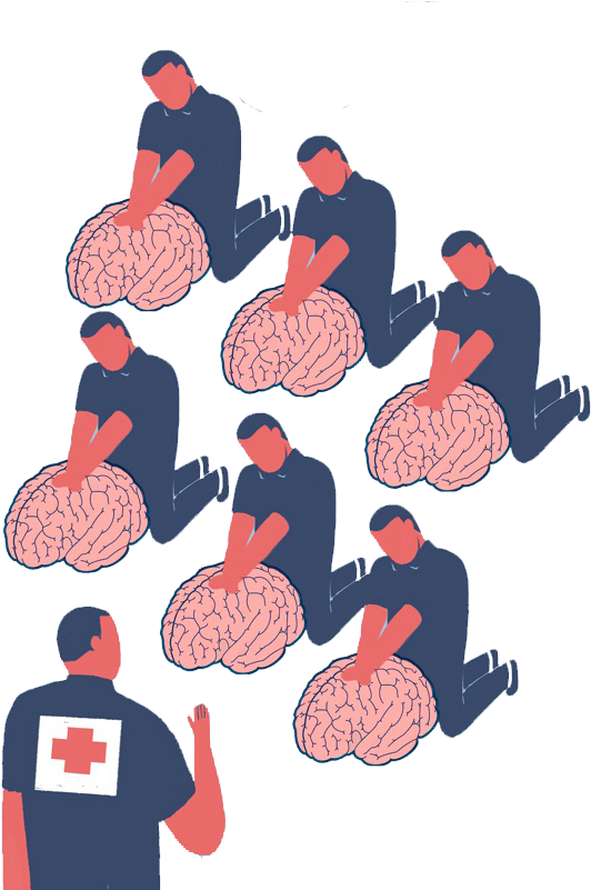 Mental Health First Aid Psychological First Aid World - صور عن الاسعافات الاوليه (571x851)