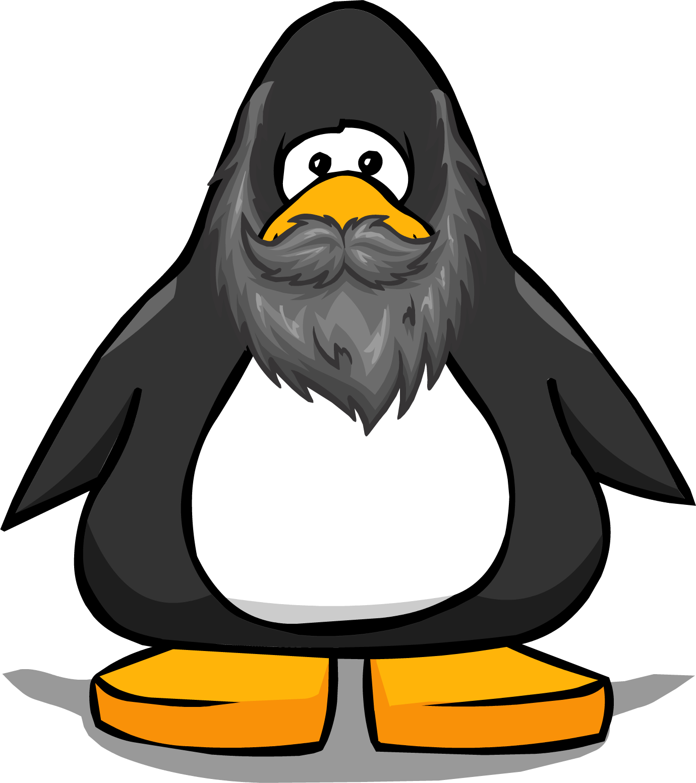 Beard Clipart Grey Beard - Club Penguin Tour Guide Hat (1380x1554)