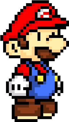 Luigi Clipart Pixel - Pixel Art Mario (280x480)