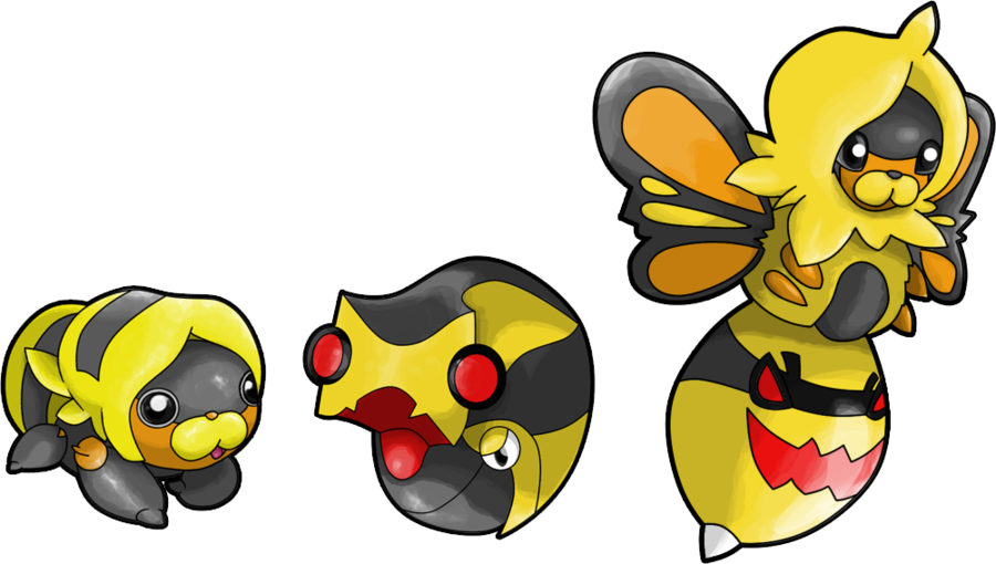 Bug/psychic Evol By Ctpro - Bug And Psychic Pokemon (900x510)