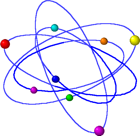 Examples Of Nuclear Energy For Kids - Moving Atoms Animation Gif (561x454)